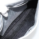 PRADA Creo Umhängetasche Lackleder Silber Auth 182584A-11