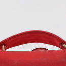 Miu Miu Matelasse Vanity Shoulder Bag Leather 2way Red Gold Auth 182585A-9