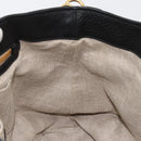 Miu Miu Hand Bag Leather 2way Black Gold Auth 182587V-21