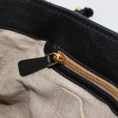 Miu Miu Hand Bag Leather 2way Black Gold Auth 182587V-23
