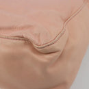 FENDI Mamma Baguette Schultertasche Leder Rosa Silber Auth 182588-13