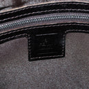 FENDI Zucca Canvas Mamma Baguette Shoulder Bag Black Brown Auth 182589V-21