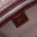 FENDI Zucca Canvas Mamma Baguette Schoudertas Zwart Bruin Auth 182592M-17