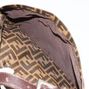 FENDI Zucca Canvas Mamma Baguette Schoudertas Zwart Bruin Auth 182592M-23