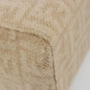 FENDI Zucca Canvas Mamma Baguette Hand Bag Wool Beige Silver Auth 182593V-16