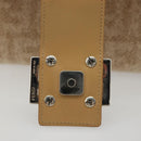 FENDI Zucca Canvas Mamma Baguette Hand Bag Wool Beige Silver Auth 182593V-20