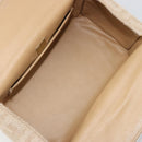 FENDI Zucca Canvas Mamma Baguette Hand Bag Wool Beige Silver Auth 182593V-10