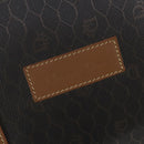 Christian Dior Honeycomb Canvas Boston Bag PVC Black Gold Auth 182602-17