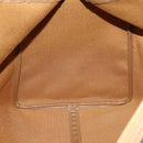 Christian Dior Honeycomb Canvas Boston Bag PVC Black Gold Auth 182602-19