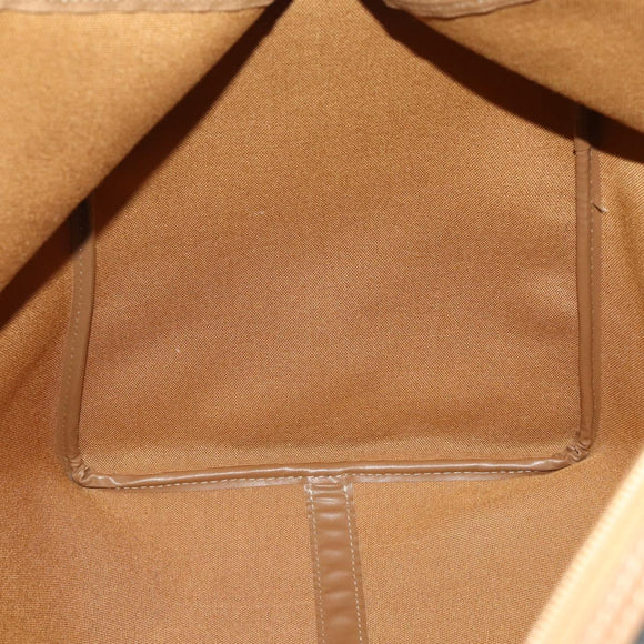 Christian Dior Honeycomb Canvas Boston Bag PVC Black Gold Auth 182602