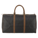 Christian Dior Honeycomb Canvas Boston Bag PVC Black Gold Auth 182602-2