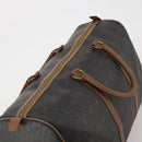 Christian Dior Honeycomb Canvas Boston Bag PVC Black Gold Auth 182602-6