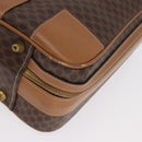CELINE Attache Case Macadam Canvas Trunk PVC Brown Gold Auth 182603-15