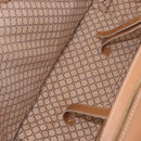 CELINE Attache Case Macadam Canvas Trunk PVC Brown Gold Auth 182603-10