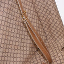 CELINE Attache Case Macadam Canvas Trunk PVC Brown Gold Auth 182603-25