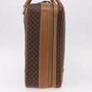 CELINE Attache Case Macadam Canvas Trunk PVC Brown Gold Auth 182603-3
