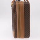 CELINE Attache Case Macadam Canvas Trunk PVC Brown Gold Auth 182603-5