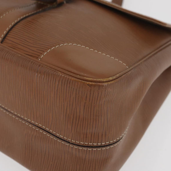 LOUIS VUITTON Epi Segur MM Umhängetasche Braun Camel M58861 LV Auth 182606A