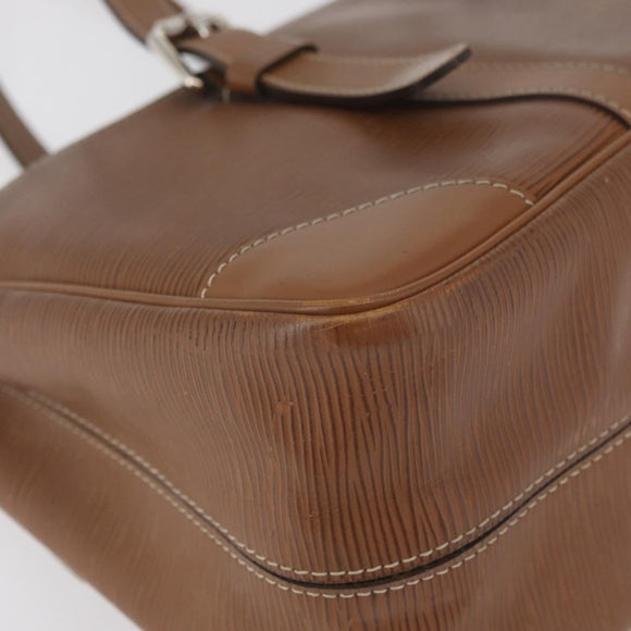 LOUIS VUITTON Epi Segur MM Umhängetasche Braun Camel M58861 LV Auth 182606A