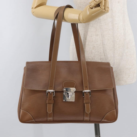 LOUIS VUITTON Epi Segur MM Umhängetasche Braun Camel M58861 LV Auth 182606A