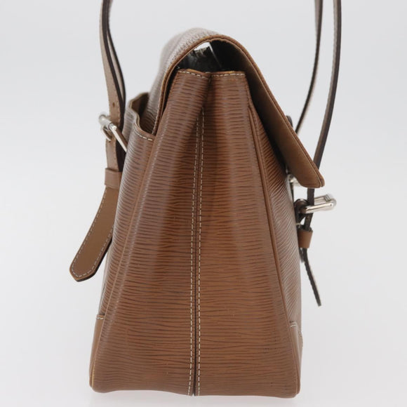 LOUIS VUITTON Epi Segur MM Umhängetasche Braun Camel M58861 LV Auth 182606A