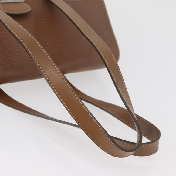 LOUIS VUITTON Epi Segur MM Umhängetasche Braun Camel M58861 LV Auth 182606A