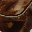 FENDI Mamma Baguette Schoudertas Harako leer Beige Zilver Auth 182607A-13