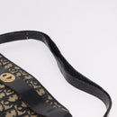 Christian Dior Trotter Canvas Schoudertas Marinegoud Auth 182609-8