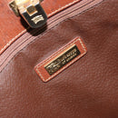 Burberrys Nova Check Hand Bag PVC Beige Gold Auth 182610A-10