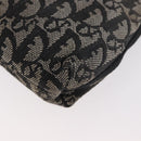 Christian Dior Trotter Canvas Accessoire-Tasche Grau Silber Auth 182611SAV-11