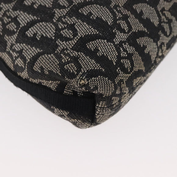 Christian Dior Trotter Canvas Accessoire-Tasche Grau Silber Auth 182611SAV