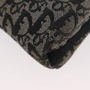 Christian Dior Trotter Canvas Accessoire-Tasche Grau Silber Auth 182611SAV-13