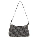 Christian Dior Trotter Canvas Accessoire-Tasche Grau Silber Auth 182611SAV-3