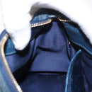 Miu Miu Hand Bag Leather 2way Navy Gold Auth 182614A-25
