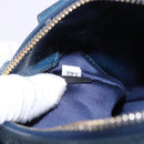 Miu Miu Hand Bag Leather 2way Navy Gold Auth 182614A-11