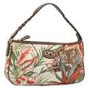 Salvatore Ferragamo Gancini Animalmuster Tasche Canvas Mehrfarbig Original 182618A-1