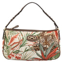 Salvatore Ferragamo Gancini Animalmuster Tasche Canvas Mehrfarbig Original 182618A-2