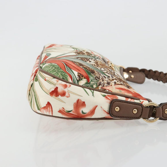 Salvatore Ferragamo Gancini Animalmuster Tasche Canvas Mehrfarbig Original 182618A