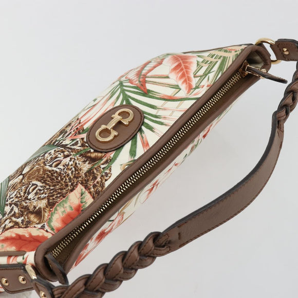 Salvatore Ferragamo Gancini Animalmuster Tasche Canvas Mehrfarbig Original 182618A