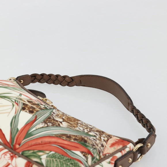 Salvatore Ferragamo Gancini Animalmuster Tasche Canvas Mehrfarbig Original 182618A
