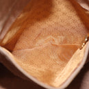 GUCCI GG Supreme Web Sherry Line Shoulder Bag PVC Beige Gold Auth 182622-22