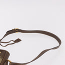 GUCCI GG Supreme Web Sherry Line Shoulder Bag PVC Beige Gold Auth 182622-8