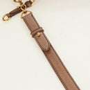 Miu Miu Hand Bag Leather 2way Beige Gold Auth 182623SAM-9