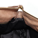 Miu Miu Hand Bag Leather 2way Beige Gold Auth 182623SAM-23