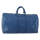 LOUIS VUITTON Epi Keepall 55 Boston Bag Toledo Blue M42955 LV Auth 182624-1