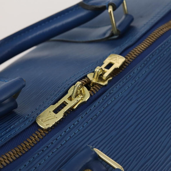 LOUIS VUITTON Epi Keepall 55 Boston Bag Toledo Blue M42955 LV Auth 182624