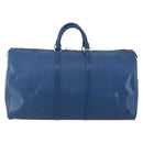 LOUIS VUITTON Epi Keepall 55 Boston Bag Toledo Blue M42955 LV Auth 182624-13