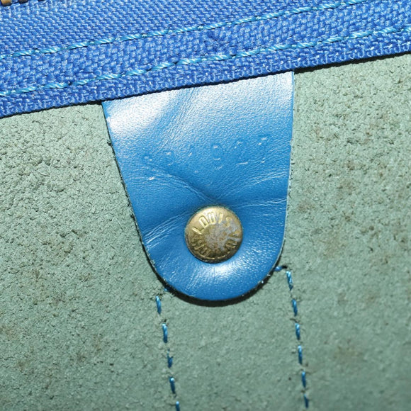 LOUIS VUITTON Epi Keepall 55 Boston Bag Toledo Blue M42955 LV Auth 182624