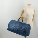 LOUIS VUITTON Epi Keepall 55 Boston Bag Toledo Blue M42955 LV Auth 182624-21