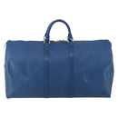 LOUIS VUITTON Epi Keepall 55 Boston Bag Toledo Blue M42955 LV Auth 182624-2